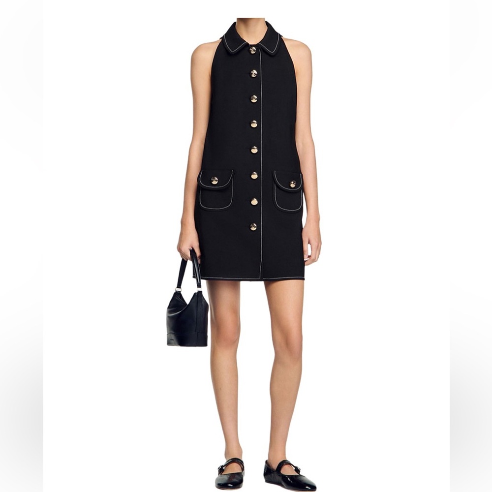 Sandro Peter Pan Collar Dress